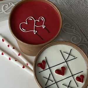 Тортик в стаканчике сердечки