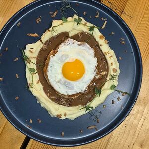 Фермерская котлета с картофельным пюре