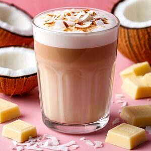 Капучино с кокосом и белым шоколадом