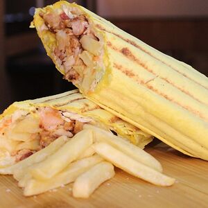 Шаурма большая с картошкой фри