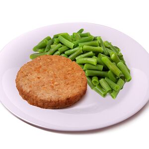 Котлета и фасоль стручковая 