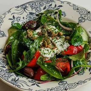 Овощной салат, фета