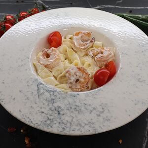 Паста Фетучини с креветками