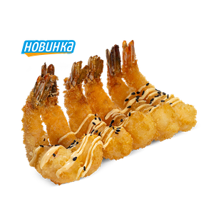 Креветки в панко с соусом манго-спайс 6шт