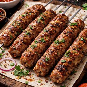 Люля-кебаб cвинo-говяжий