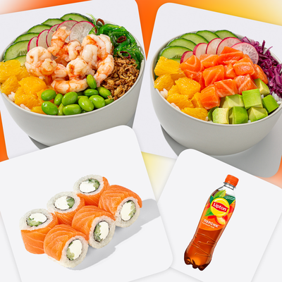 Комбо с Поке и Филадельфией лайт