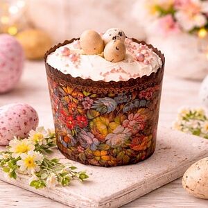 Кулич с заварным кремом