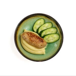Куриная котлета с картофельным пюре