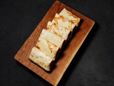 Блинчики с ветчиной и сыром