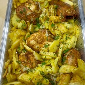 Жаркое с половиной курицы