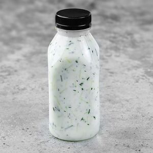 Айран со свежим огурцом и зеленью