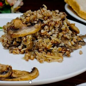 Гречка с грибами