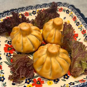 Жареные хинкали с говядиной