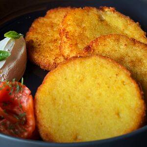 Драники с лососем