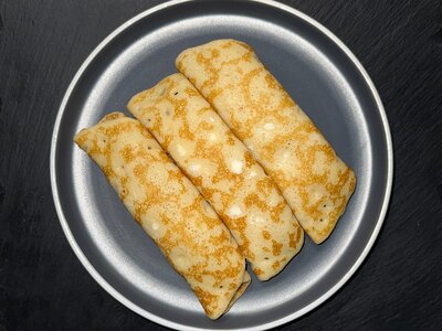 Блинчики с клубникой 
