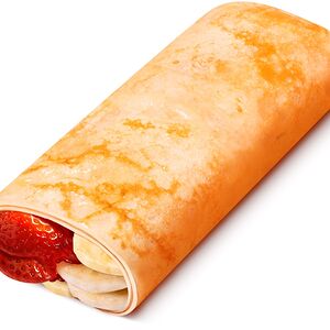 Блин с клубникой и бананом