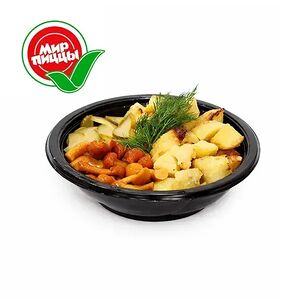 Салат овощной с опятами постный