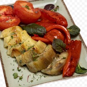 Овощи на мангале целые