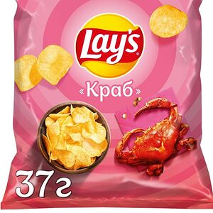 Lay's Картофельные чипсы Лейз Краб