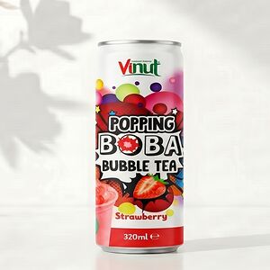 Напиток Vinut Bubble Tea со вкусом клубники