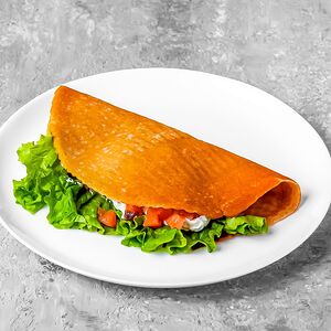 Блинчик овсяный с семгой