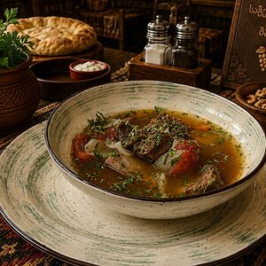 Хашлама с говяжьими ребрами
