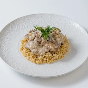 Фрикассе с булгуром 