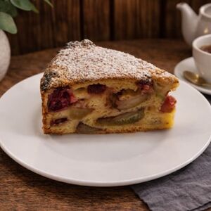 Пирог Яблоко-клюква 