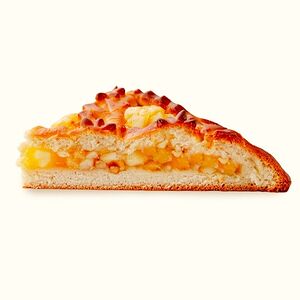 Пирог постный с яблоком и грушей