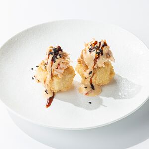 Нигири с крабом и угрем