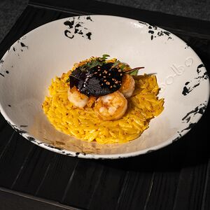 Орзо с креветками 