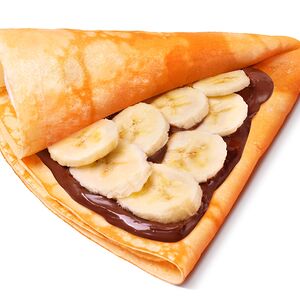 Блин с бананом и пастой Нутелла