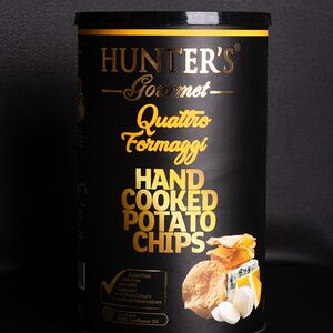 Чипсы Hunters Gourment Четыре Сыра 150 г банка