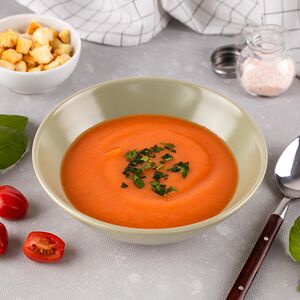 Суп-пюре из печеных овощей постный