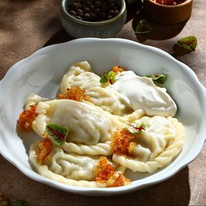 Вареники с картофелем и квашеной капустой