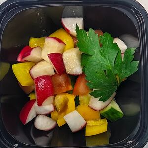 Салат овощной с маслом 