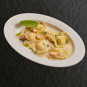 Равиоли с креветкой и рикоттой