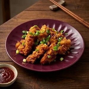 Курочка без кости в сладком соусе и кимчи(15шт)