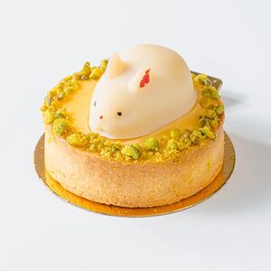 Тарт лимонный с пасхальным кроликом