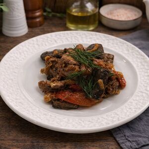 Говядина с баклажанами