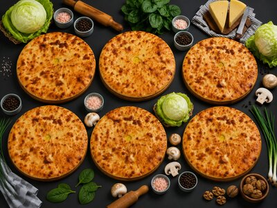 Маленький сет из 6 капустных пирогов