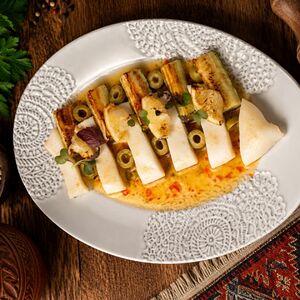 Кальмар, запеченный на гриле