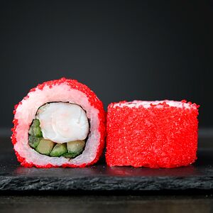 Калифорния с тигровыми креветками