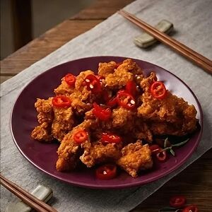 Курочка без кости в сладком соусе и кимчи(15шт)