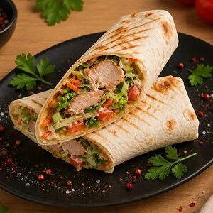 Шаурма на углях с курицей стандартная