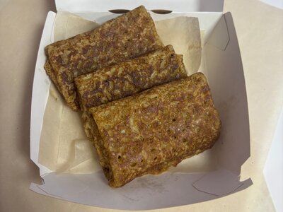 Блины с красной икрой (имитация) 