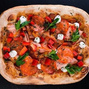 Мини-пицца мясная