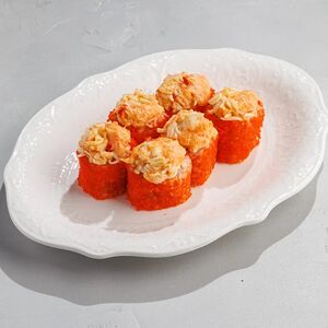 Запеченный ролл с крабом