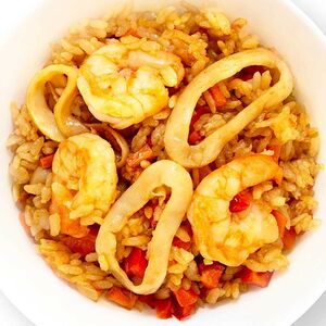Тяхан с морепродуктами