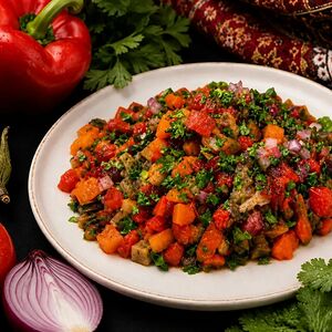 Салат из печеных овощей